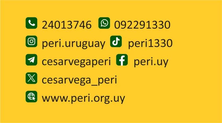 Datos de contacto con el PERI